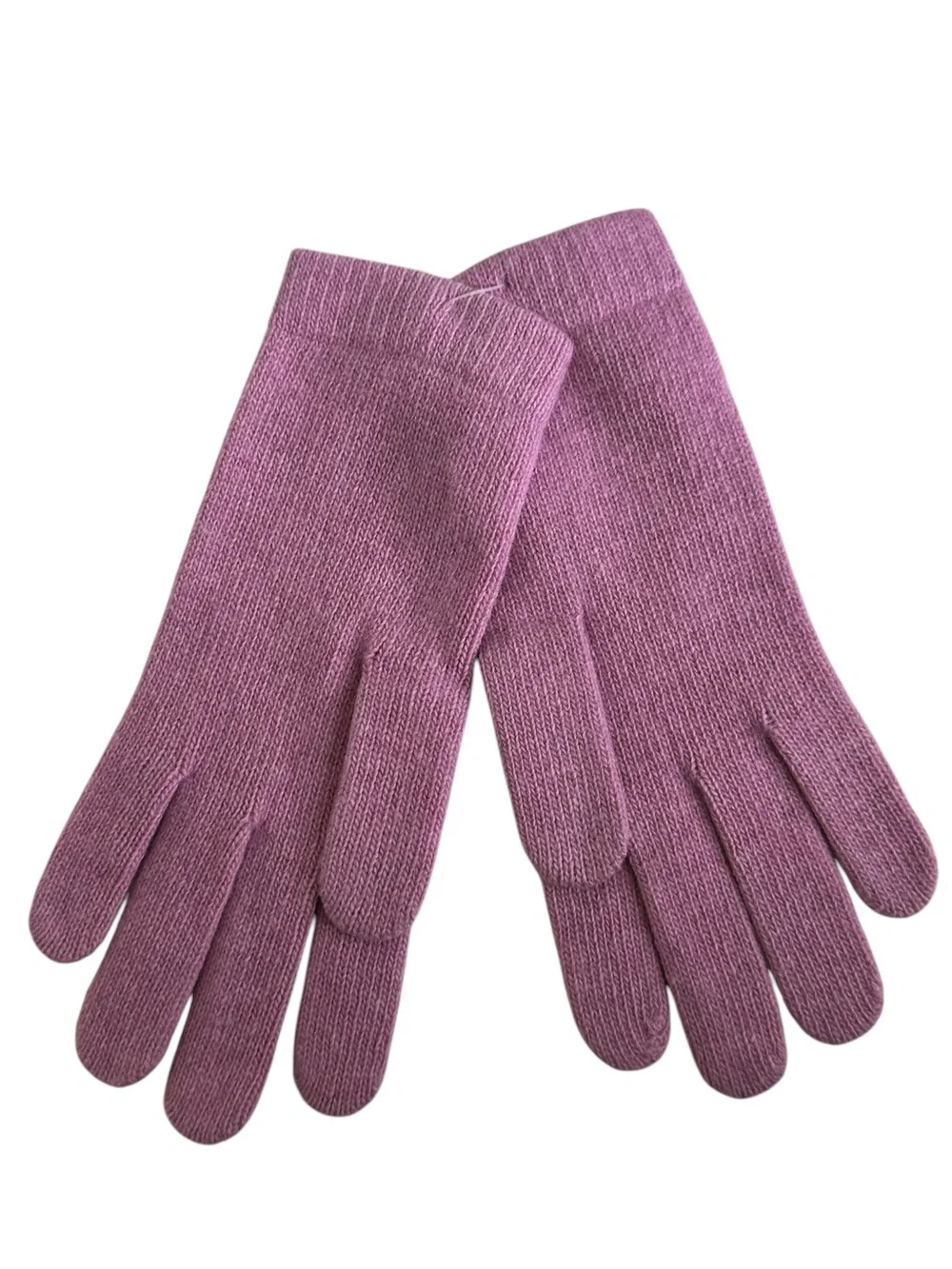 Portolano Crystal Heart Wool Cashmere Blend Gloves Mauve NWT OS